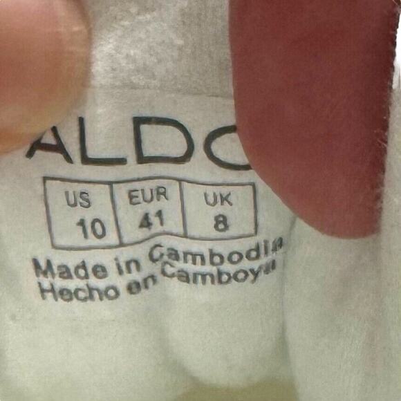 ALDO Women's Thaliri chunky panel trainer in silver metallic Sz 10 New W/O Tags - Picture 10 of 10